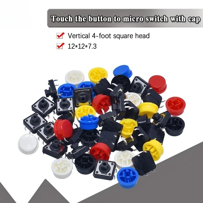 12X12MM Big key module Big button module Light touch switch module with hat High level output for arduino usb DIY Kit