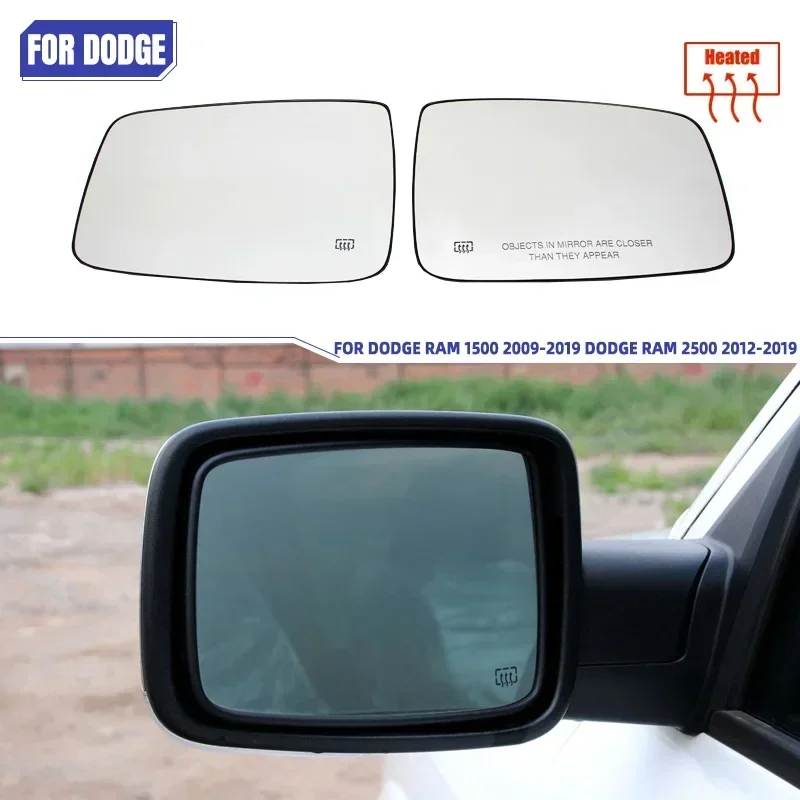 

Для Dodge Ram 1500 2500 2010-2019: Отличное Зеркальное Полотно Заднего Вида с Обогревом, Замена, Автоаксессуары