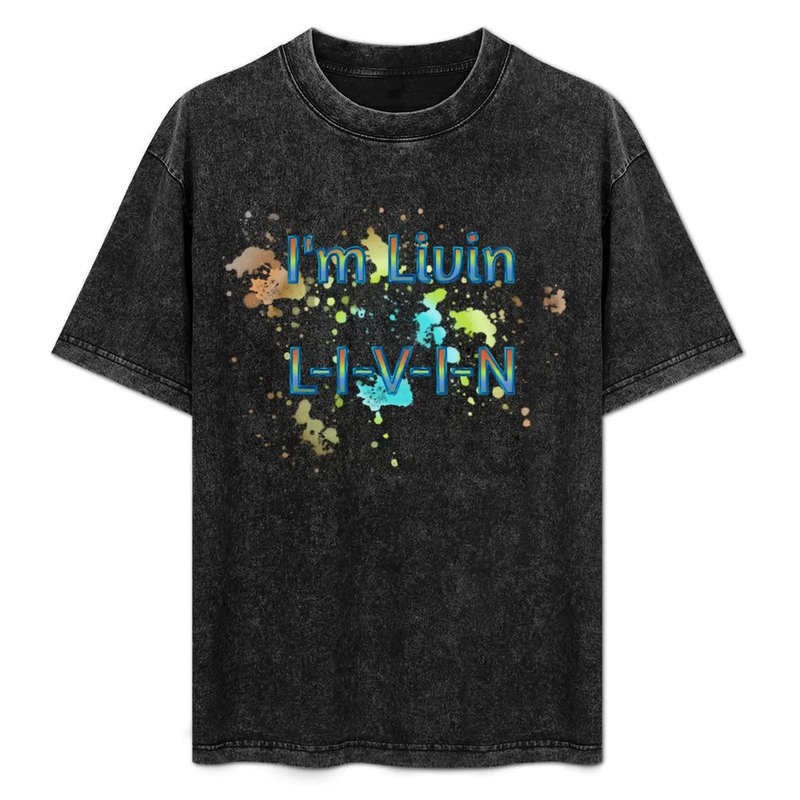 L-I-V-I-N T-Shirt Blouse blacks shirts men