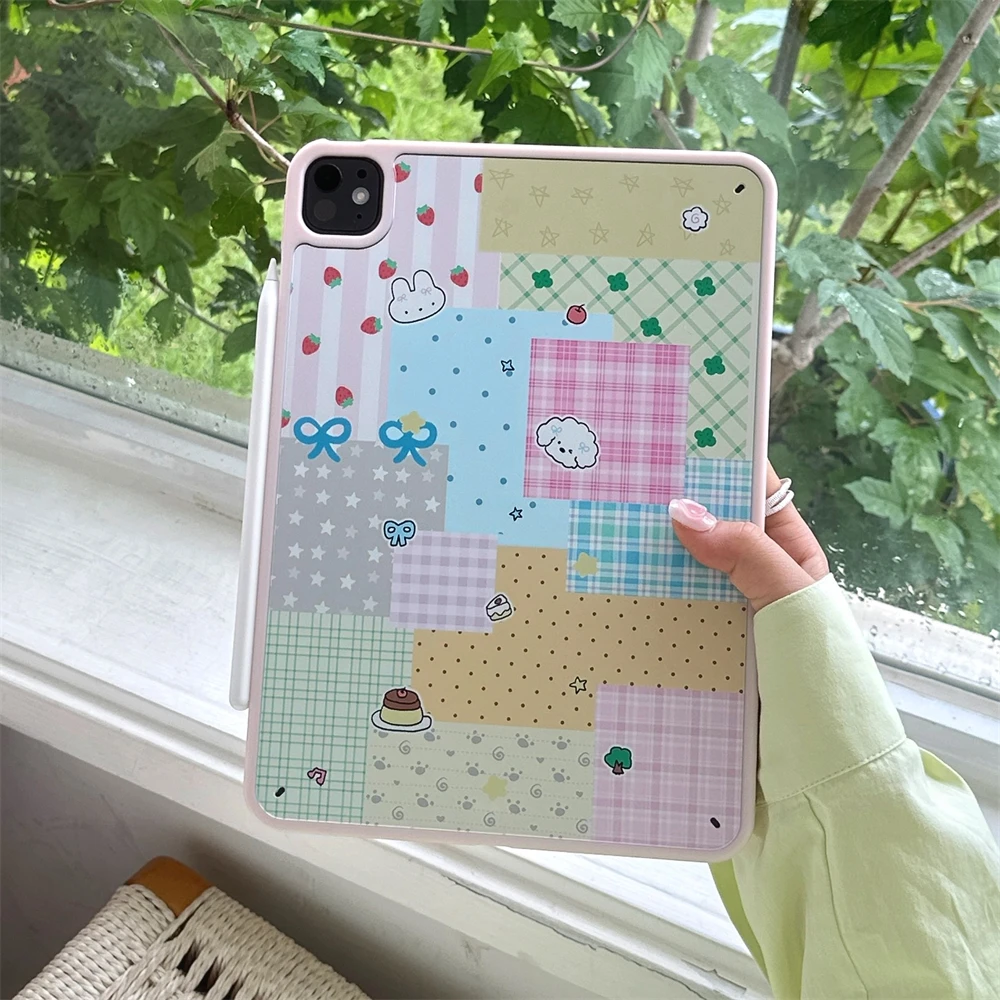 

For iPad Air11 2025 2024 case A16 11th Pro11 M4 M2 9th 6th 5th Gen 9.7 10.2 Air6 Air5 4 10.9 10th Pro10.5 Mini6 7 Acrylic Cover