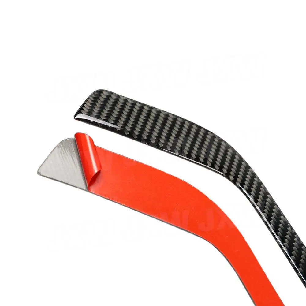 2Pcs Carbon Fiber Front Nebel Licht Lampe Augenlid Streifen Abdeckung Trim Für Cadillac XT5 2016-2019 Auto Zubehör innen Dekoration