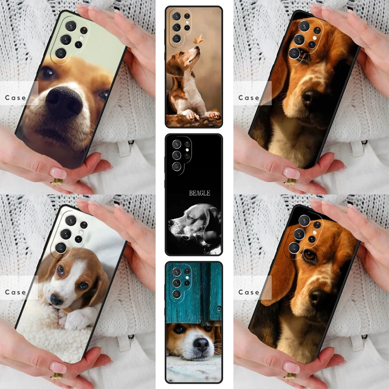 Beagle Puppy Dog SOFT TPU Phone Case for Samsung Galaxy S26 S25 S24 S23 S22 S21 S20 Note10 Plus FE Ultra Cover