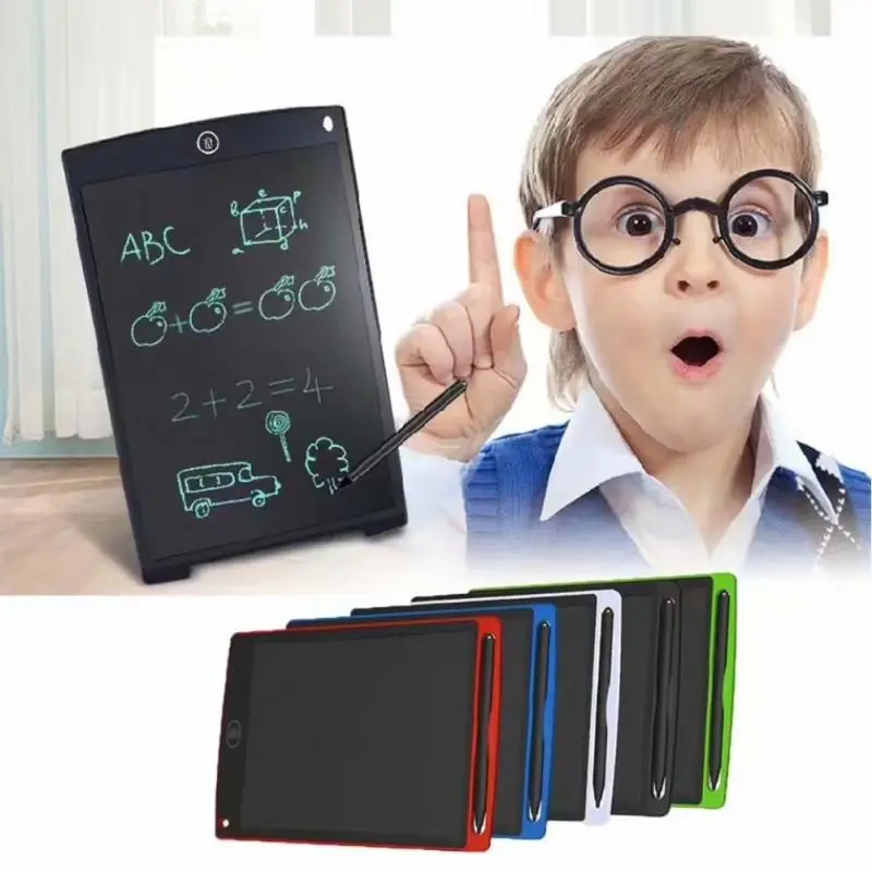 Tela LCD Desenho Tablet para Crianças, Placa de Escrita, Tablets Gráficos Digitais, Almofada Eletrônica de Escrita, Brinquedos Presente, 8,5 polegadas, 12 polegadas