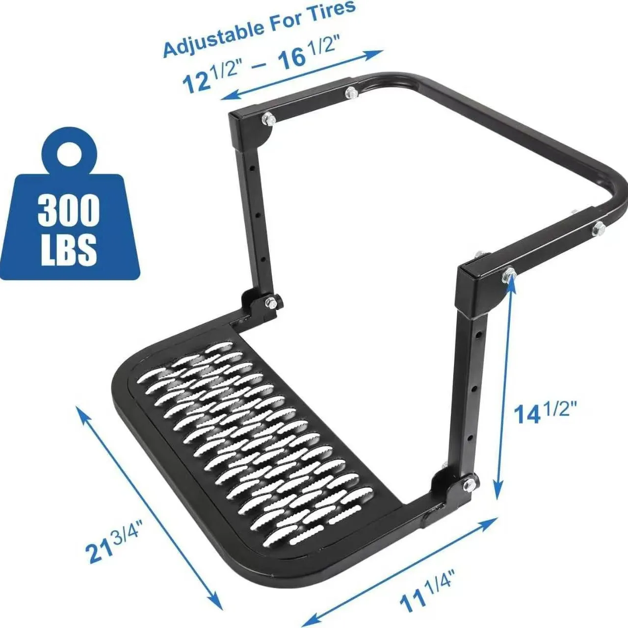 Folding Heavy Duty Tire Pedals, Adjustable Non-slip Boarding Pedals, Climbing Pedals