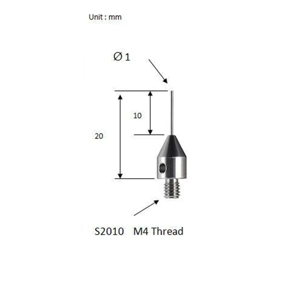 M4 CMM Probe Tip S2010 S2010 H2010 H2020 Red Jewel Needle CMM Stylus Red Ball Gauge Head For CMM CNC Machine Touch Probe