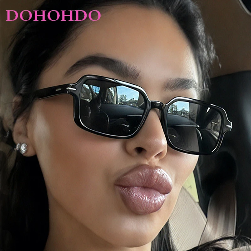 

2025 Popular Retro Small Square Rice Nail Women's Sunglasses Trendy Designer Classic Men Shades Outdoor Driving Sunglasses UV400