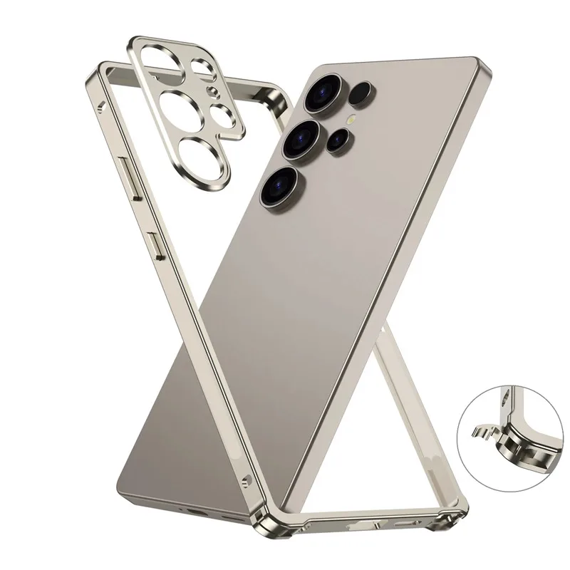 Aluminium Alloy Frame Bumper Case for Samsung Galaxy S23 S25 Ultra S24 Plus S25Ultra S25+ S 25 Alloy Metal Lens Protector Cover