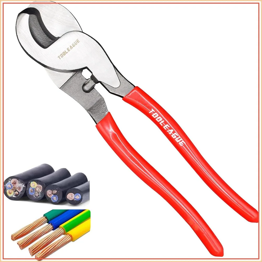 10-inch Heavy Duty Cable Cutter, High Leverage for Aluminum, Copper, Wire, Communications Cable