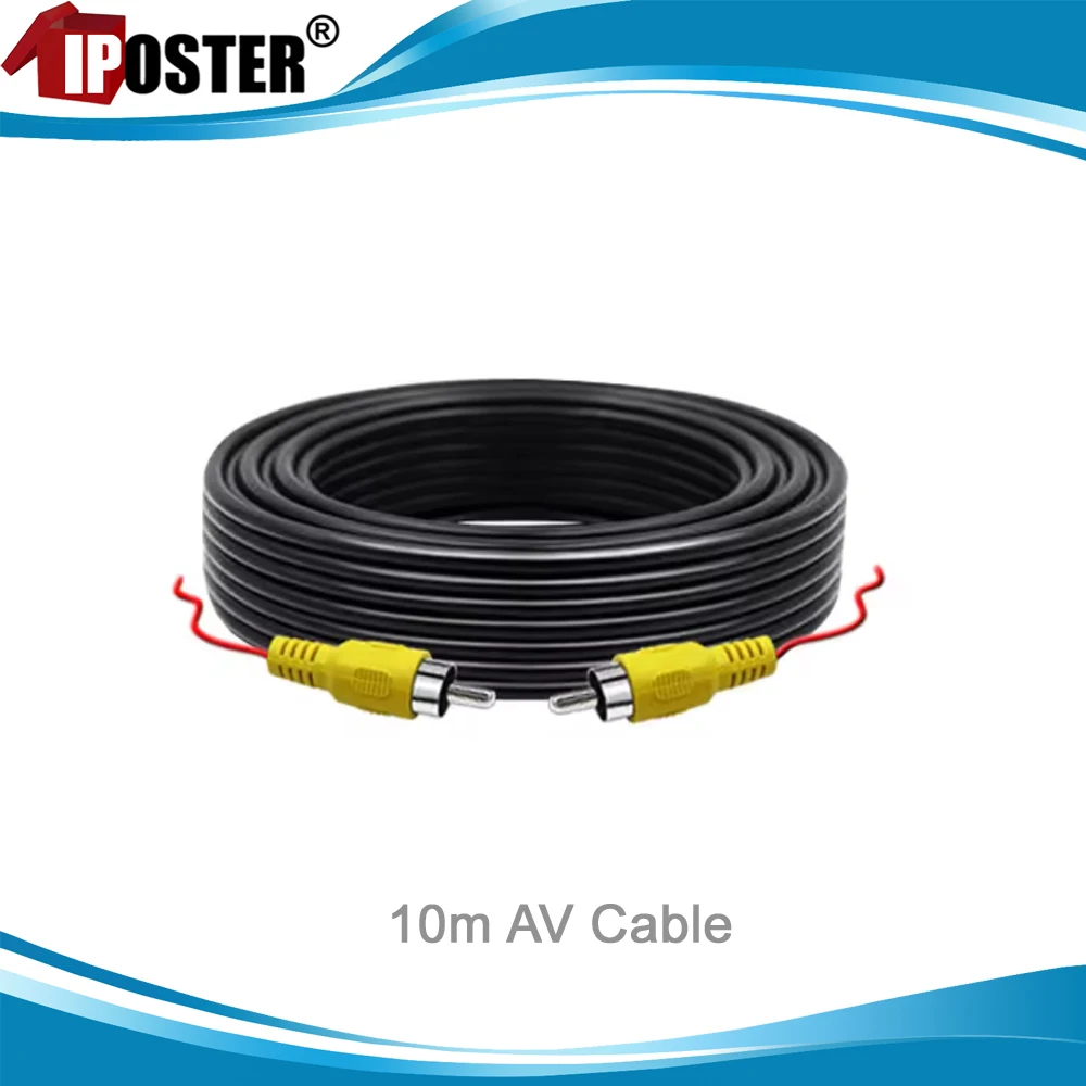 

iPoster Double-Shielded RCA Video Cable for Monitor and Backup Rear View Caverse Multimedia Monitor Extension AV Cord Accessary