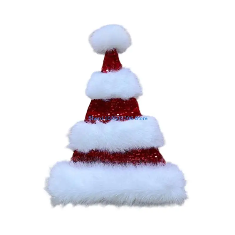 400A Flexible Holiday Hat Permanent Polyester Fabric Exemplary For Kids Winter Amusement And Seasonal Festivities