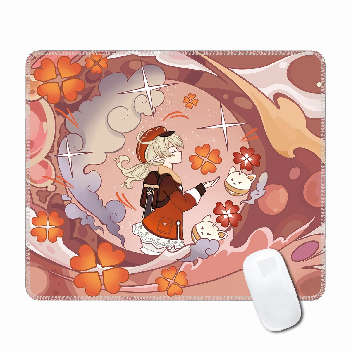 

Kawaii Mouse Pad Genshin Impact Desk Pad Anime Klee Gemer Computer Non-slip Pad Keyboard Cushion Rug Japanese Carpet PC