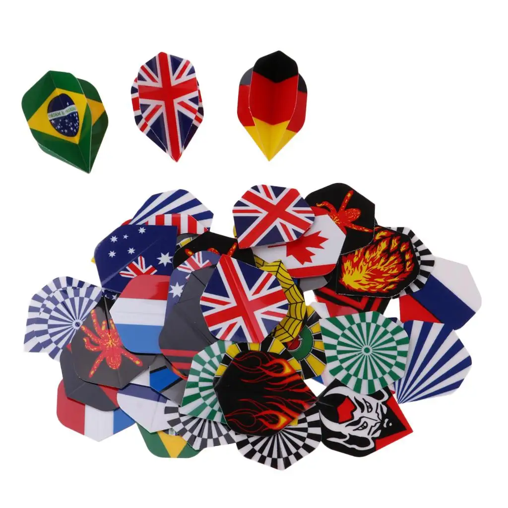 

60/54 pcs Standard Print Flights Accessories Equipment Supplies Games