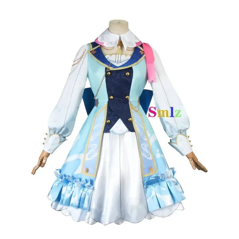 تأثير كاميساتو أياكا تأثيري فونتين سبرينغ بلوم ميسيف لوليتا فستان تأثيري حلي شعر مستعار الزي أياكا الجلد زي