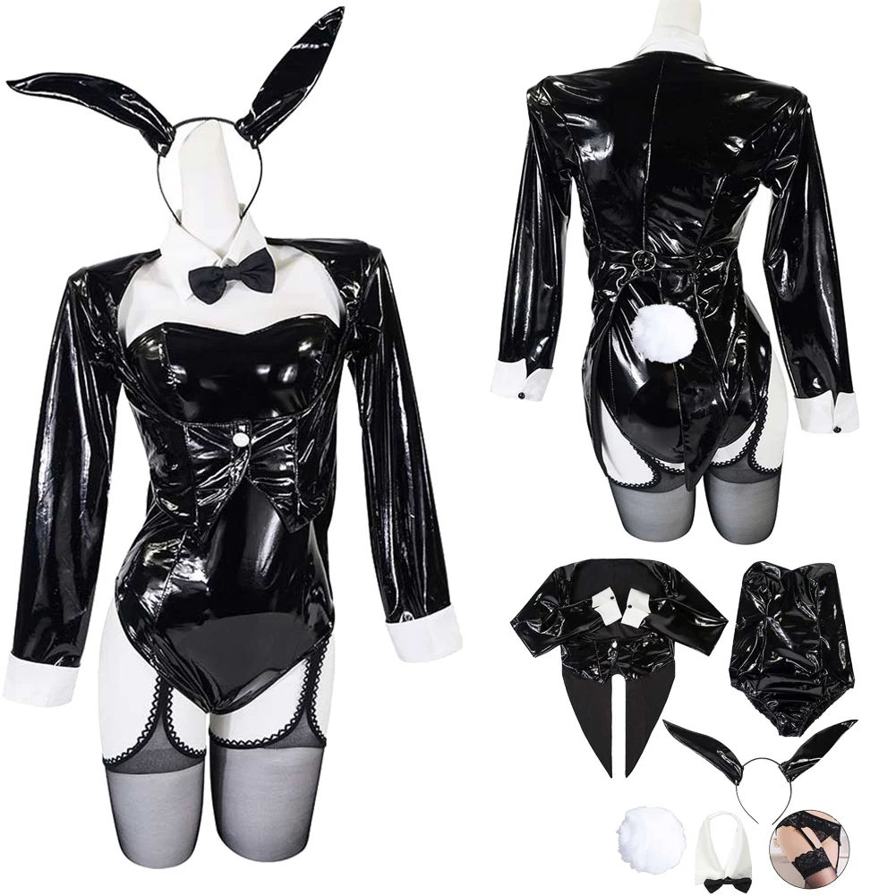 

Kitagawa Marin Jumpsuit Cosplay Costume Women Bodysuit Bunny Girl Headband Anime Dress-Up Clothing Outfits Halloween Party Suit