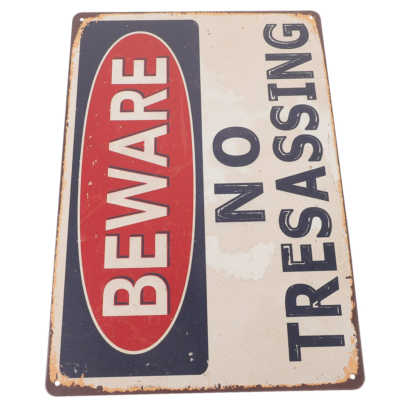 placa-de-aviso-rustica-de-ferro-leve-com-cores-classicas-para-pendurar-em-cercas-ideal-para-jardins-quintais-e-areas-externas-indicando-propriedade-privada