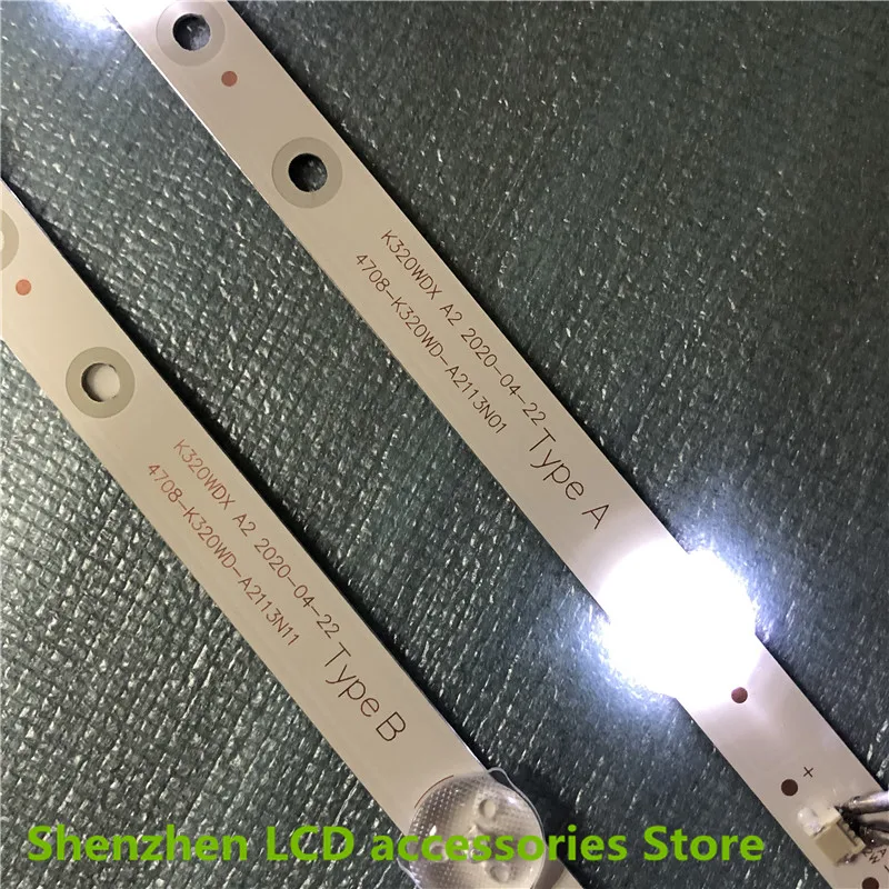 6V Đèn Nền LED Strip 6 Đèn 4708-K320WD-A2113N01 A1113N11 TX-32FR250K K320WDX A1 A2 Một B Loại 2T-C32ACSA 100% Mới Một + B