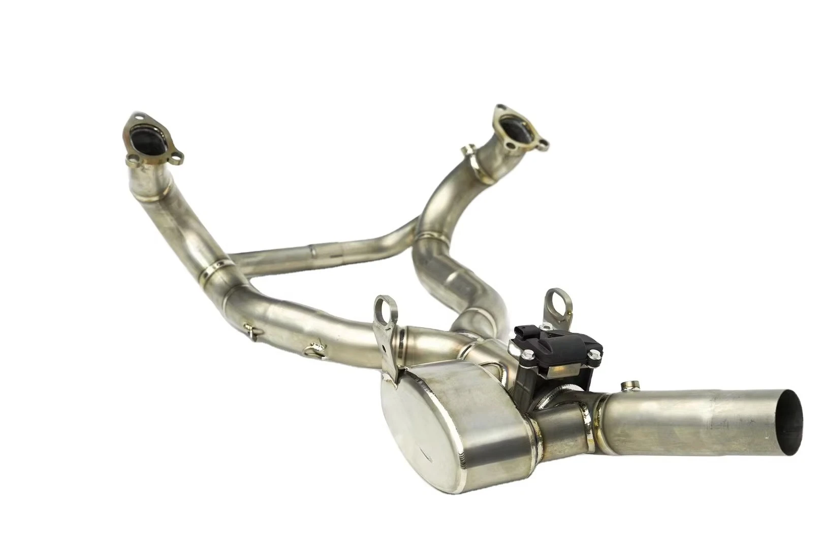 Durable Titanium Front Exhaust Pipe Corrosion Resistant Motorbike Part