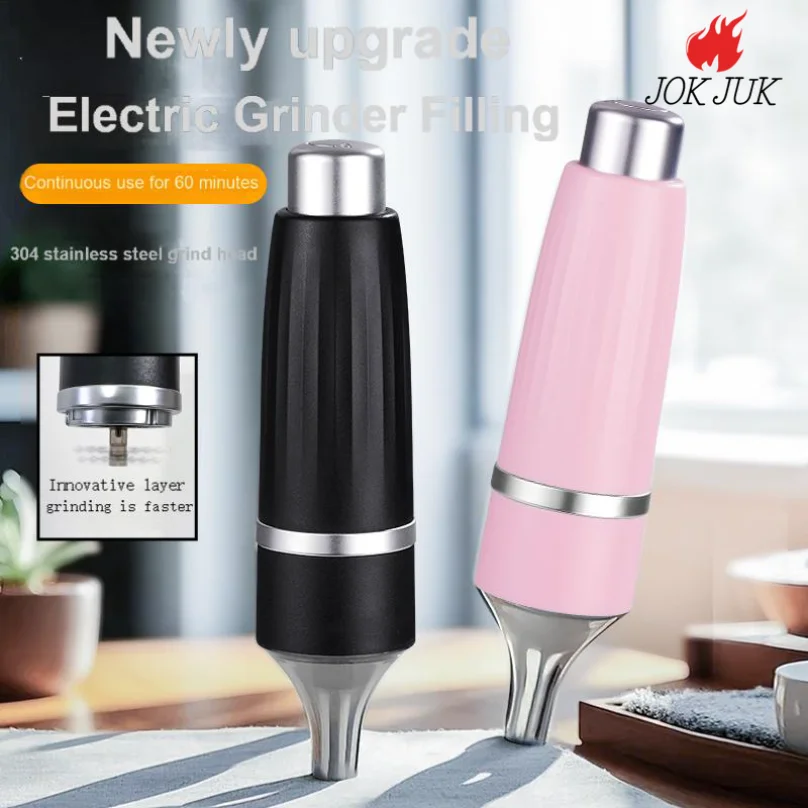 

Portable Electric Grind Tobacco Filling Machine Chain Grinding Design Dry Herb Grass Grinders Smoking Accessories Men Gadgets