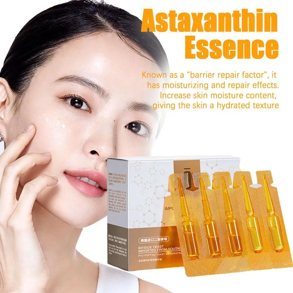 Astaxanthin Ampoule Anti Aging Face Serum Anti-aging Wrinkles Skin Brighten Whitening Hydrating Face Care Essence 2mlX20pcs