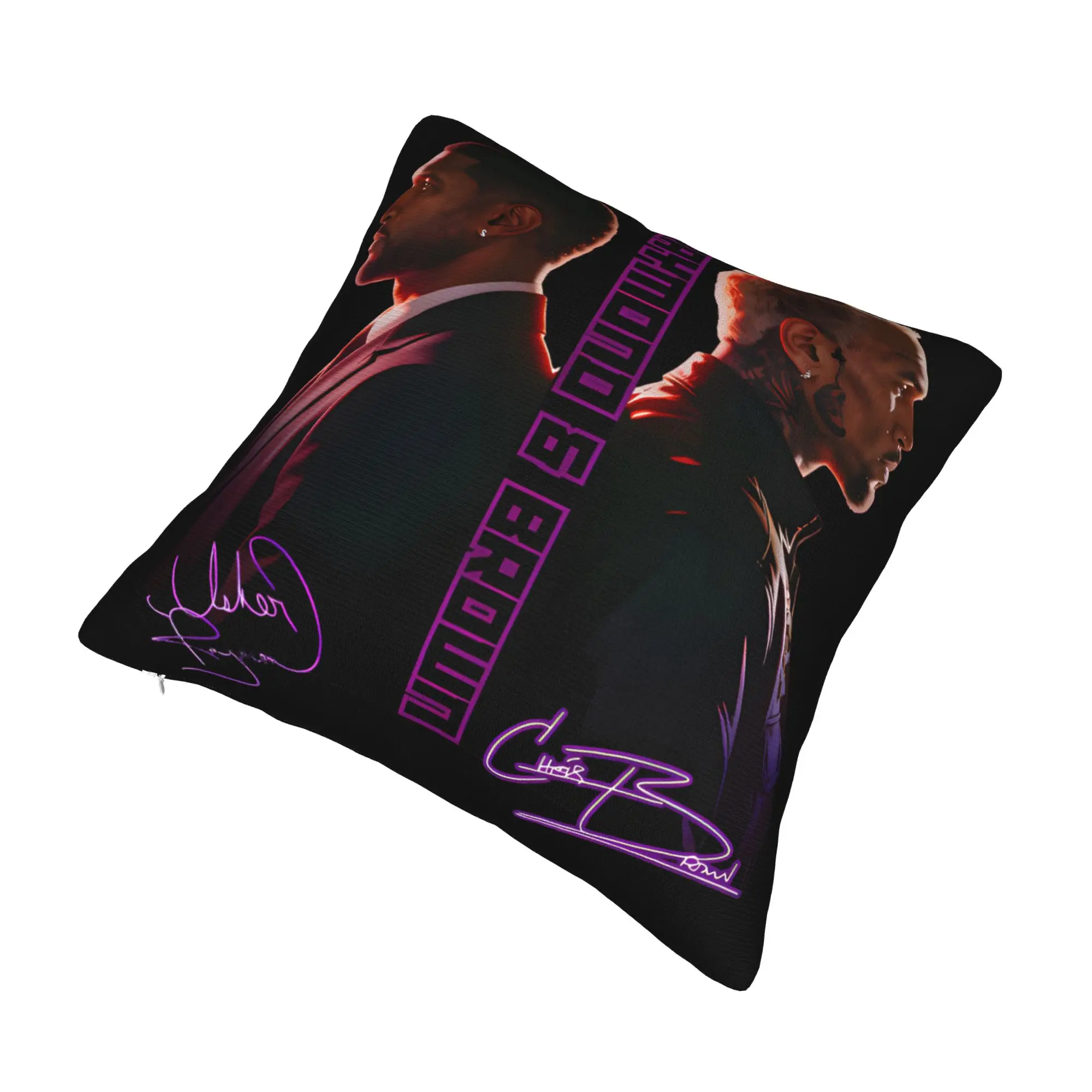 Chris Brown Usher R&B Tour 2026 Pillow Covers Merch Soft Cushion Cover Gift  Throw Pillow Case Cover Home Multi Size
