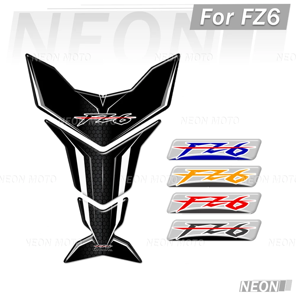 

For FZ6 FZ6S FZ6N Fazer Motorcycle Tank Pad Knee Decal Kit Gas Fuel Oil Emblem Fairing Fender Windshield Stickers