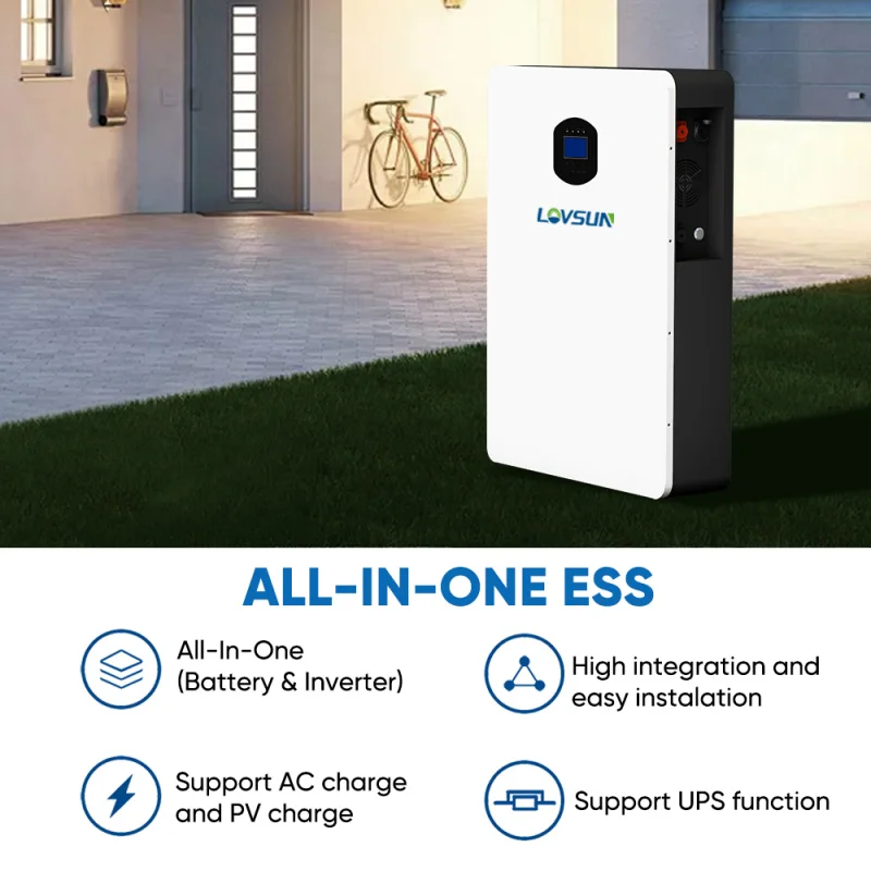 5KWh Home System Lithium Battery Energy Storage All-In-One Unit Emergency Power Supply For Outages 5Kw