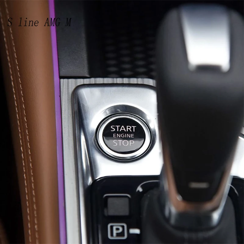 توقف تشغيل محرك تصفيف السيارة لنيسان ألتيما ركلات مارس سينترا فيرسا زر التبديل استبدال غطاء كريستال اكسسوارات السيارات #6