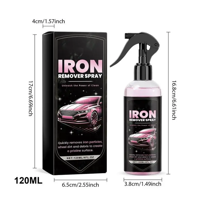 120ml Multi Purpose Rust Remover Spray Metal Surface Chrome Paint Car Maintenance Iron Powder Cleaning Rust Remover Cleaner