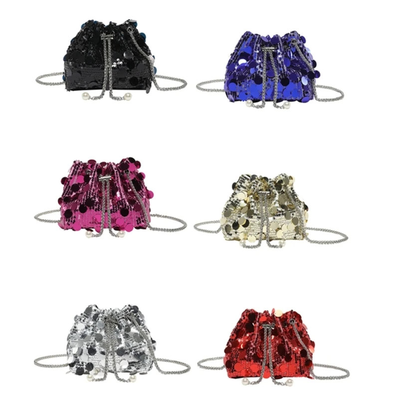 

Rhinestones Shoulder Bag for Women Bag Female Bucket Crossbody Bag