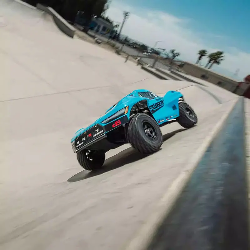 Arrma Fury Mega 1:10 Fury Classic a due ruote motrici telecomandate spazzola di carbone elettrica fuoristrada modello di camion corto