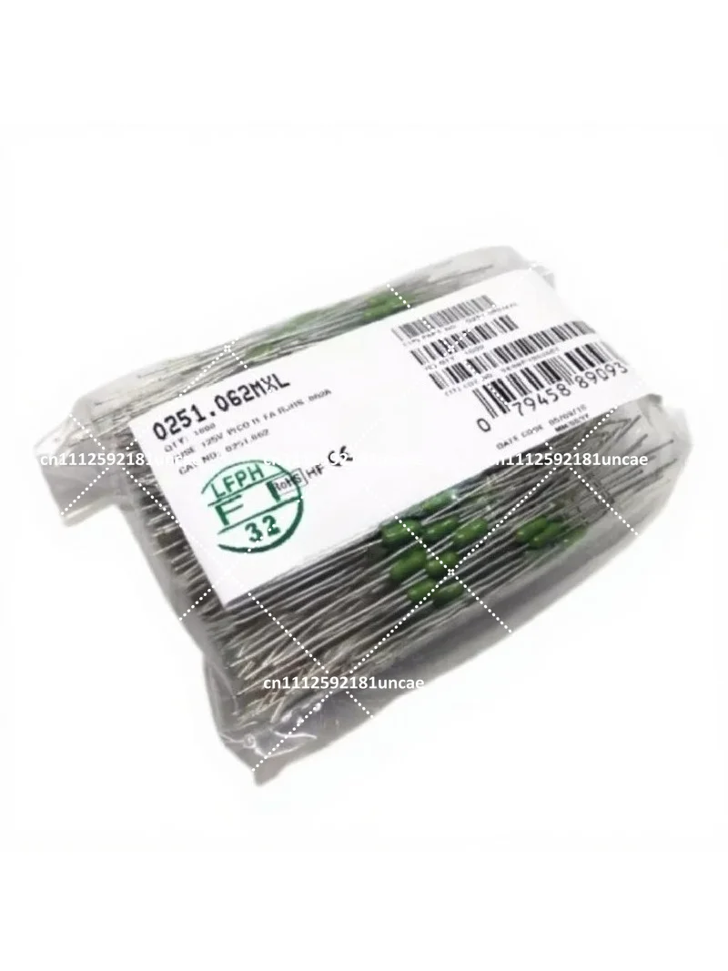 100PCS 0.062A 125V 1/16A 62mA Micro Fuse, Fast-Blow Ceramic Fuse for Circuit Protection