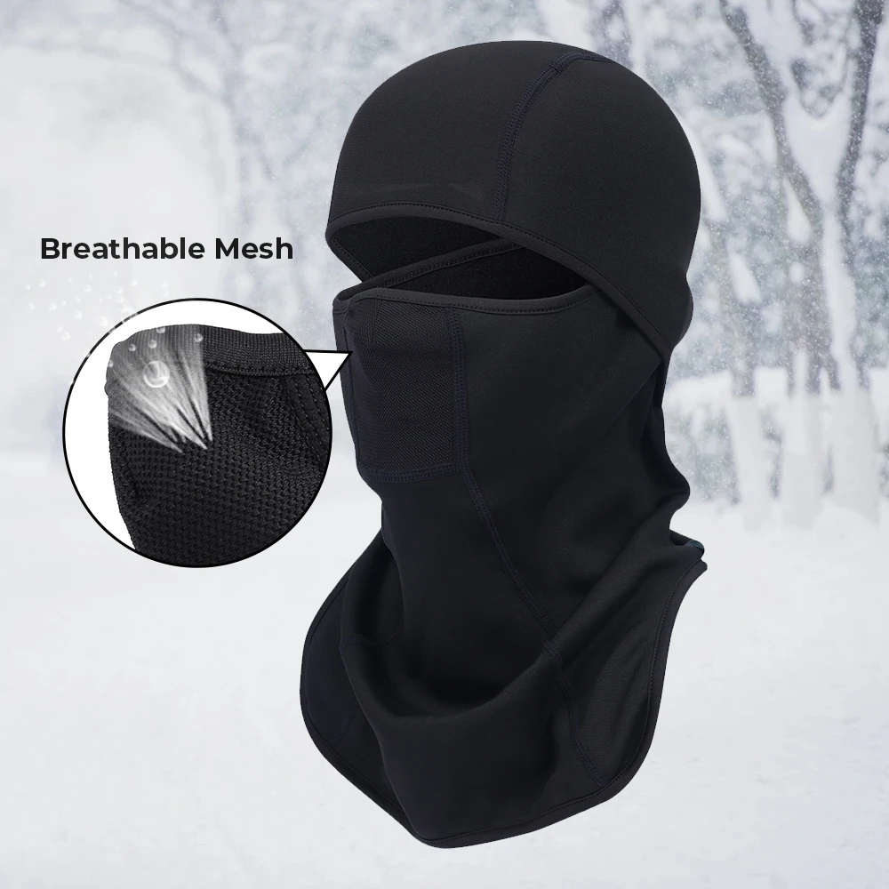 Winter Cold Weather Polar Fleece Balaclava Face Mask Windproof Warmer Tactical Cap Beanies Bicycle Helmet Liner Head Neck Cover