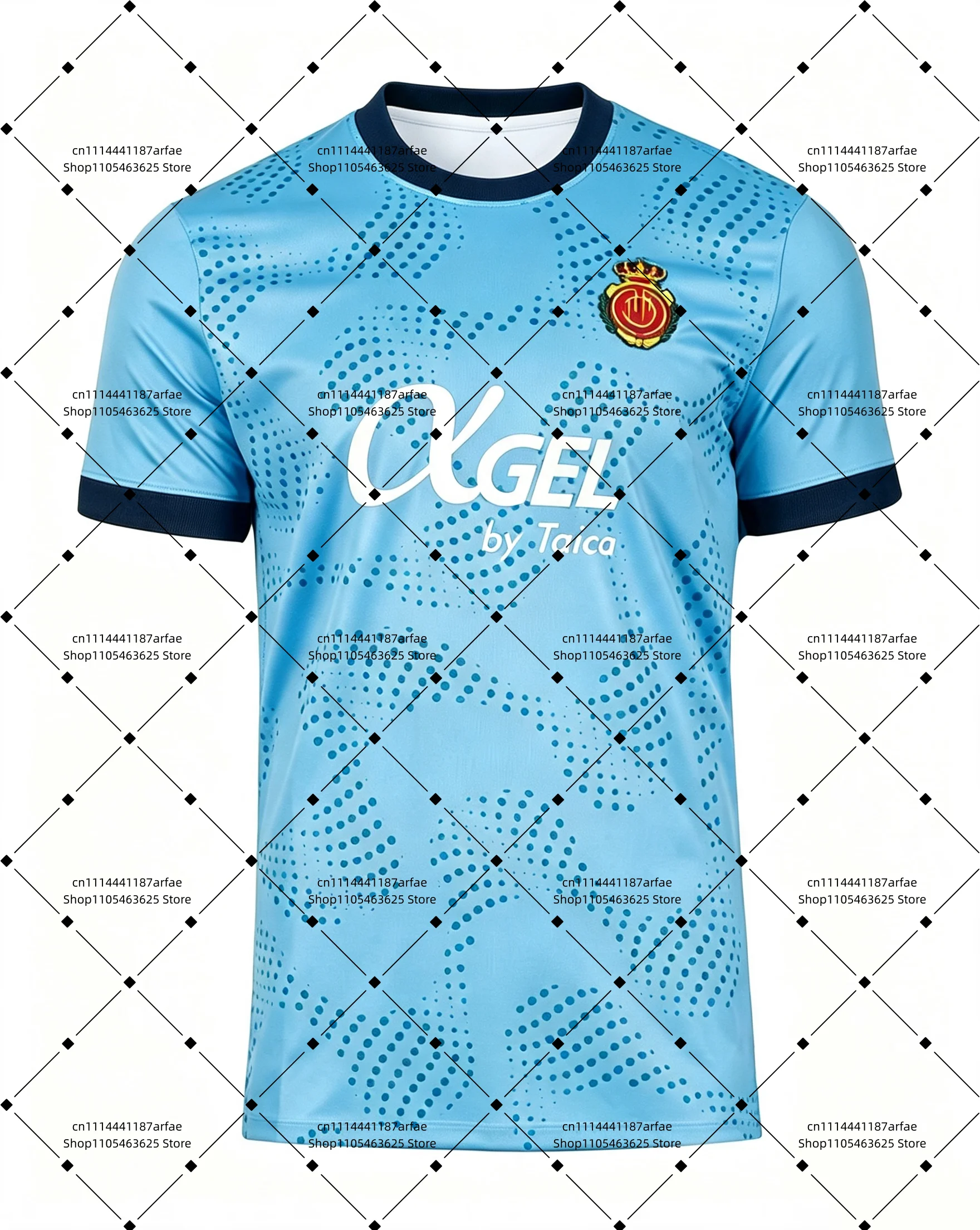 26-27 RCD Mallorca Heim- und Auswärtstrikot mit 3D-Digitaldruck, bequemes und atmungsaktives Sport-Freizeit-Oberteil – Detail 5