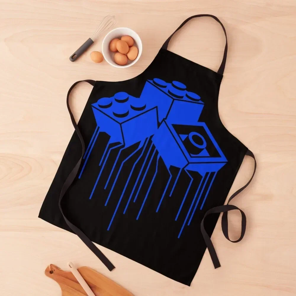 Brick Bleed Blue Apron Kitchen Novel Kitchen Accessories Waterproof Kitchen Woman Tools Chef Accessory Apron