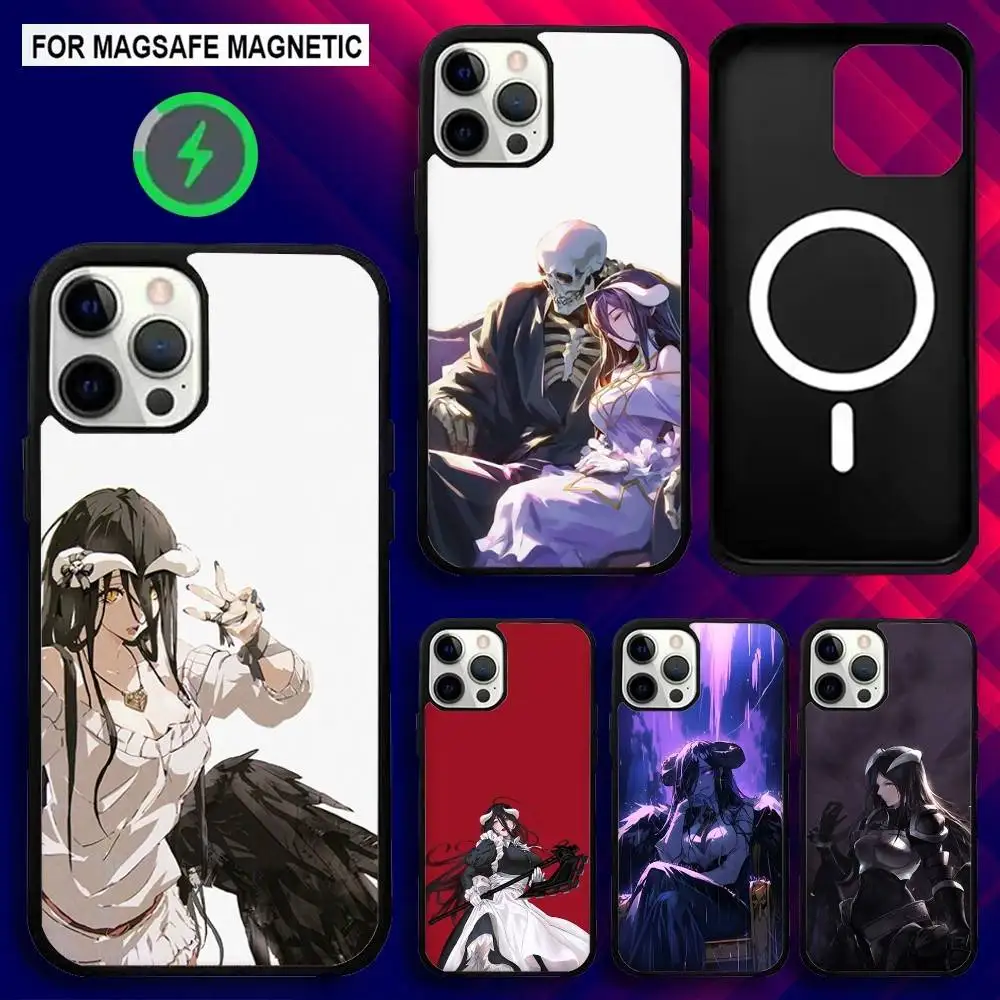 

A-Albedo O-Overlord Anime Phone Case For iPhone 16e,16,15,14,13,12,11,Plus,Pro,Max,Mini Magsafe Magnetic Wireless Charging