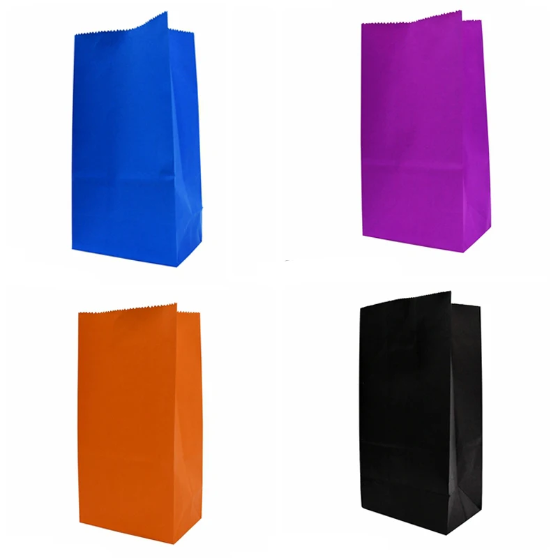 Party Favor Mini Bags Kraft Dot Paper Bag Candy Cookie Bread Nuts Bag for Biscuits Snack Baking Package Bag 9X6X18cm