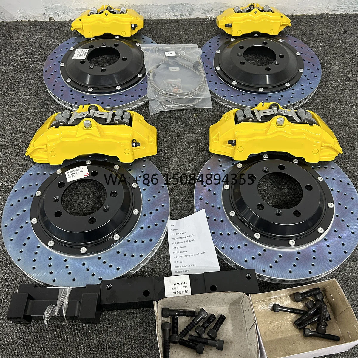 

6 Pot Brake Caliper 362MM 380MM Custom Color Logo Modified Racing Auto Brake System Parts