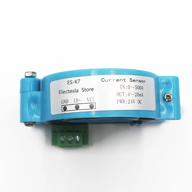Sensor de corriente cc de 4 a 20mA RS485, transductor de núcleo dividido de bucle abierto Hall, transmisor de corriente CC de 10A, 20a, 100A, 200A,