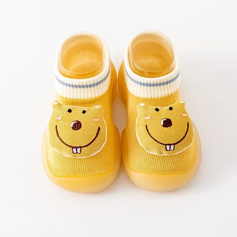 Children's Toddler Shoes Spring and Autumn Thin Section Soft Bottom Baby Shoes and Socks Men and Girls Toddler Shoes Indoor