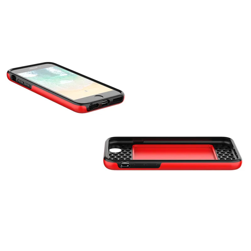 For iPhone 18 Pro Max 17 16 15 14 13 12 11 XS XR SE 2022  6 7 8 Plus Case Candy Color Card Slots Cover Business Capa
