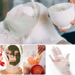 ZiCatkin 50PCS Cotton Beauty Mask Salon SPA Disposable Facial Gauze Skin Care Beauty Tool For DIY Seaweed Soft Mask Powder