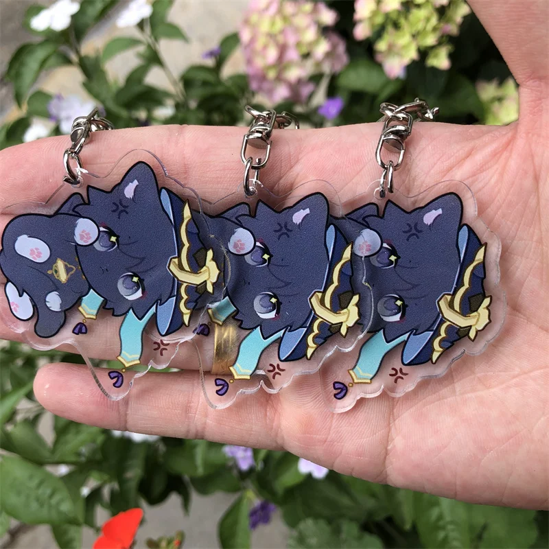 Game Impact Wanderer Cosplay Keychains Acrylic Pendant Xmas Gift
