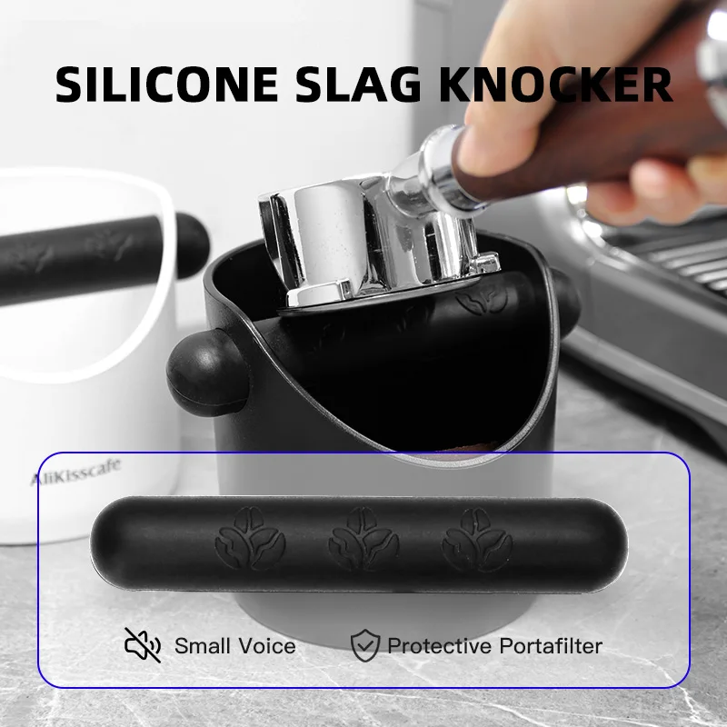 Alikisscafe กาแฟ KNOCK กล่อง Anti SLIP Shock-ดูดซับบด DUMP Bin แบบถอดได้ Bar Home ESPRESSO อุปกรณ์เสริมเครื่องมือ Barista