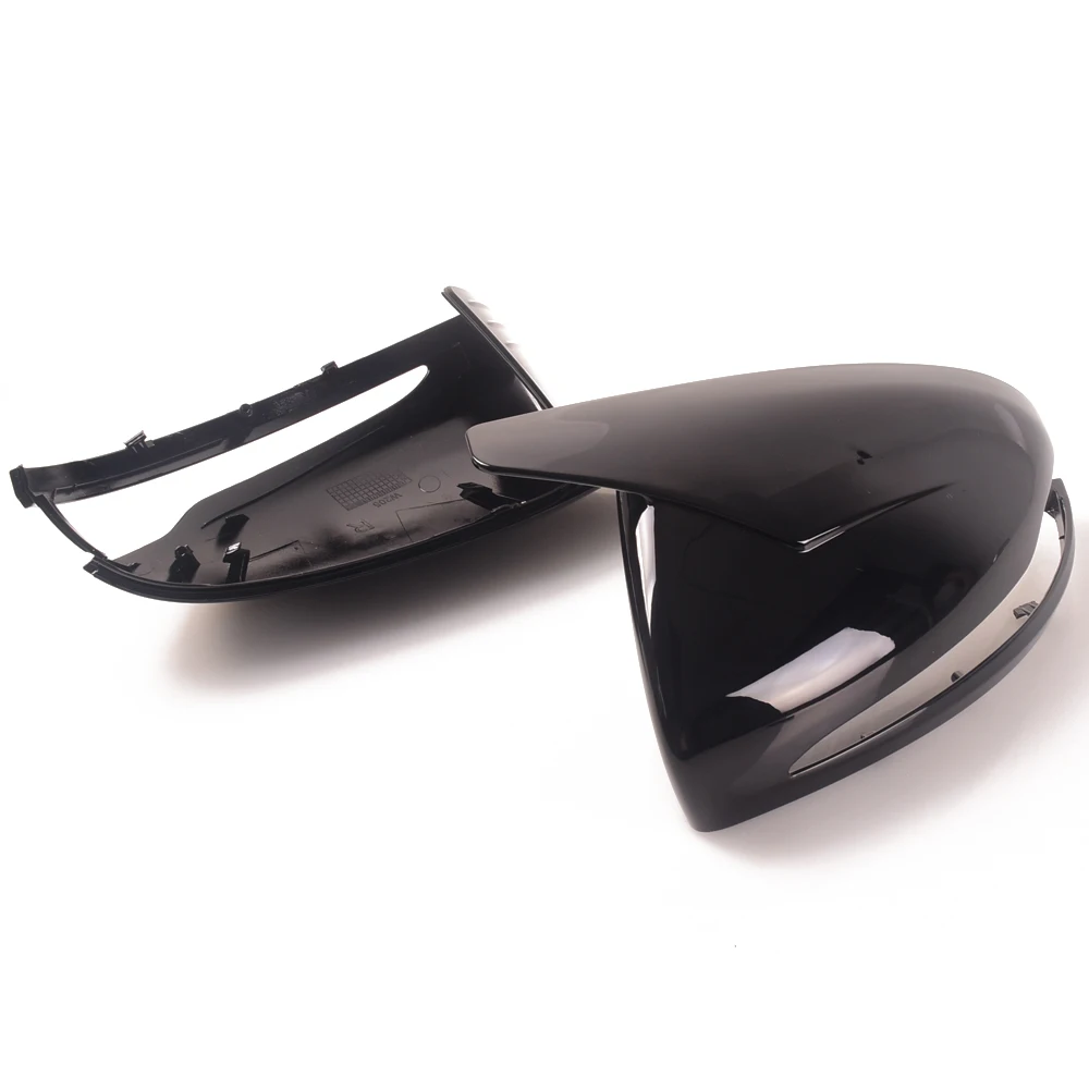 For Mercedes Benz C GLC S E Class W205 X253 W222 W213 W238 LHD Replacement Bright Black Side Rearview Mirror Cover Caps Shell