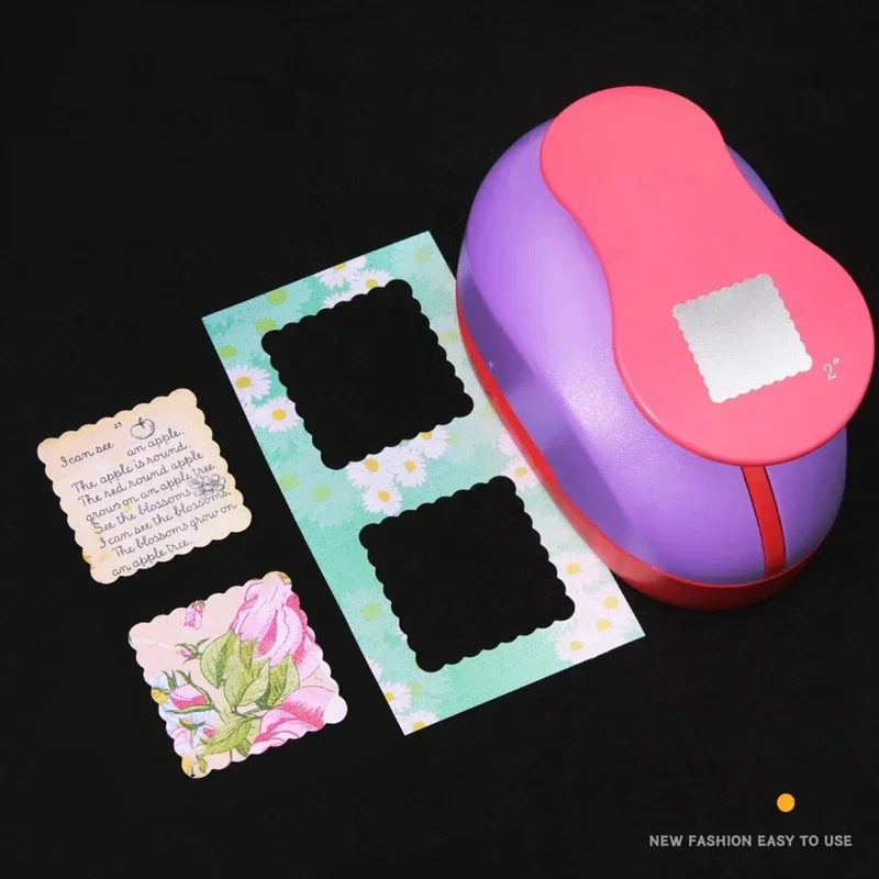 DIY Crafts Stamp Border Punch Multi-size Handmade Punch Embosser Set Portable Exquisite Stamp Toothed Puncher