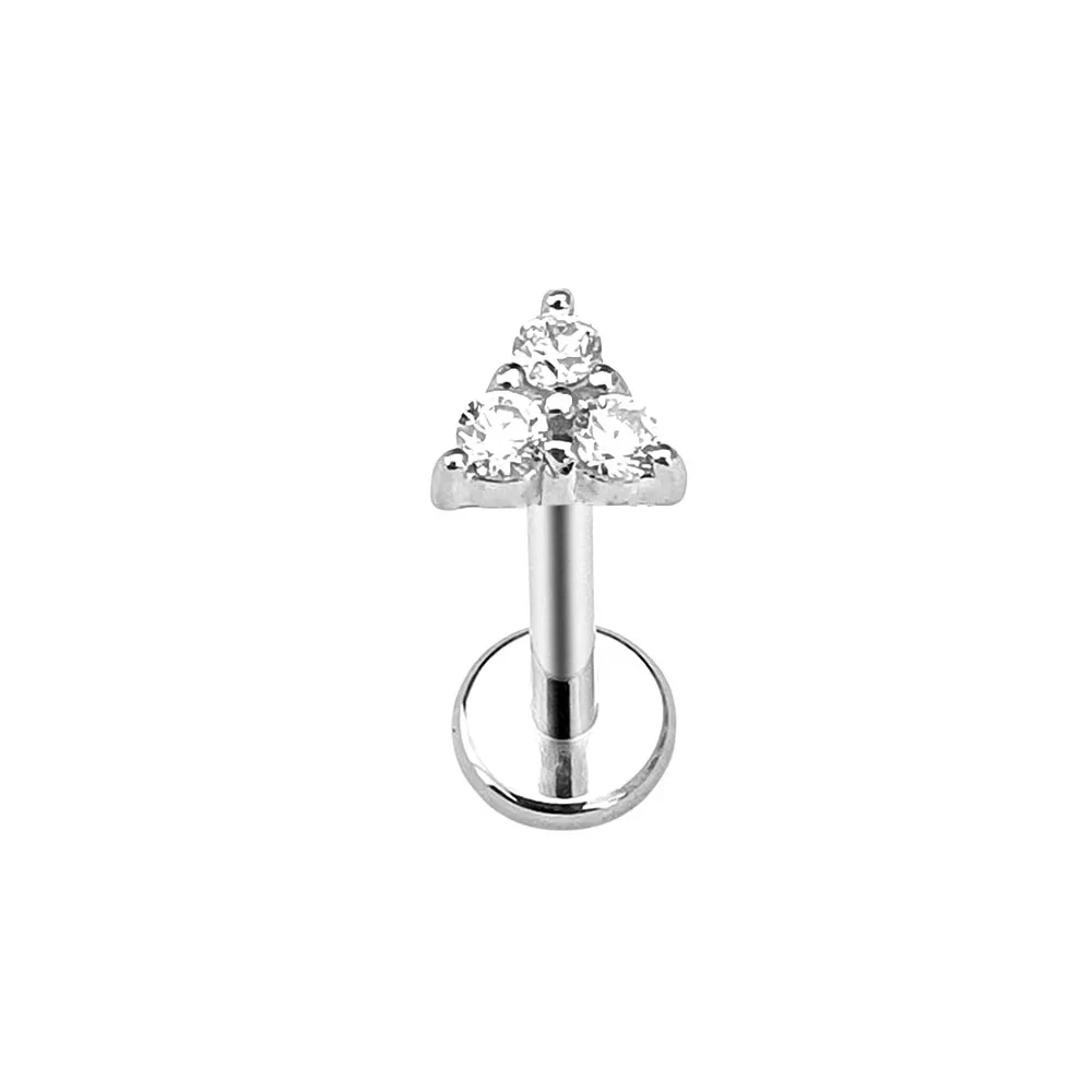 Titanium Flower Heart Star Drop Threadless Piercing