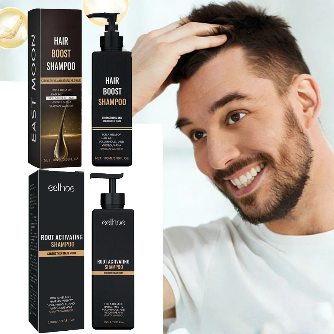 Hair Growth Shampoo for Hair Loss and Thinning Hair,Natural Hair Boost Shampoo For Men Women Nourish Straightening Damaged Hair