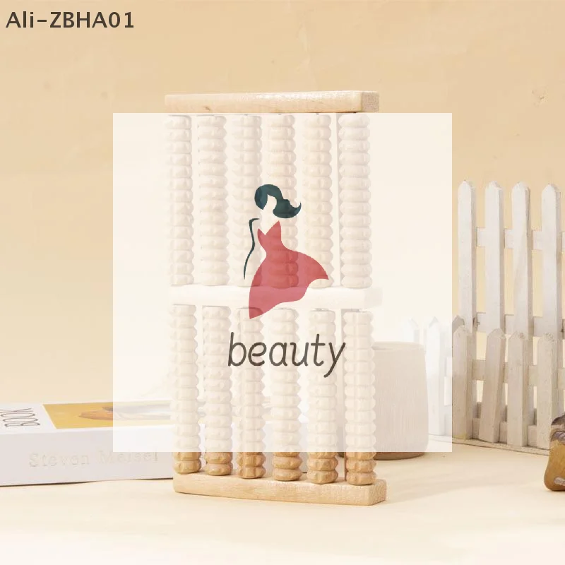 

For Stress Fitness Health Care Feet Massage Roller Pain Relief Wooden Foot Massager Roller Reflexology