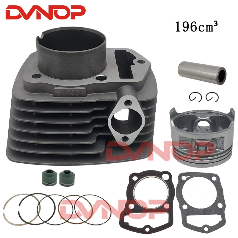 

Motorcycle Engine Parts Sleeve Cylinder For Honda ATC 200 XL200 ATC200 CB200 Cylinder Piston Rings Kit 196CM3 63.5mm Bore 200cc