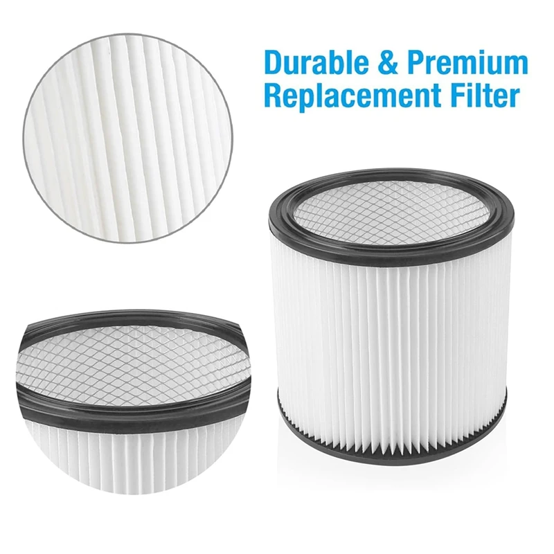 Kit de filtro de repuesto BAAG-90304 para filtro de cartucho Shop Vac 90350, se adapta a la mayoría de aspiradoras en seco y húmedo de 5 galones y superiores